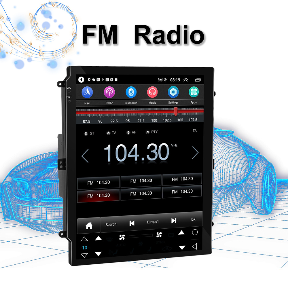 9.7inch Vertical Screen Car Android Navigator Wireless Carplay Wifi Network Gps Real-Time Navigation All-In-One Machine
