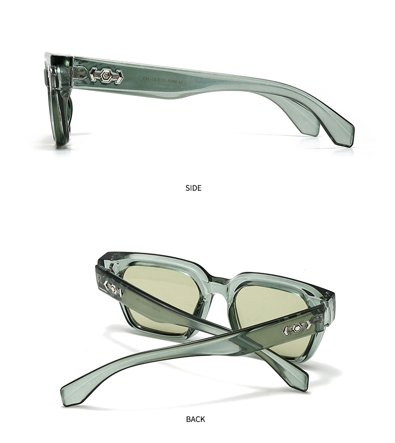 Herren Sonnenbrille Mit Quadratischem Rahmen Für Den Street-look_voghion.com