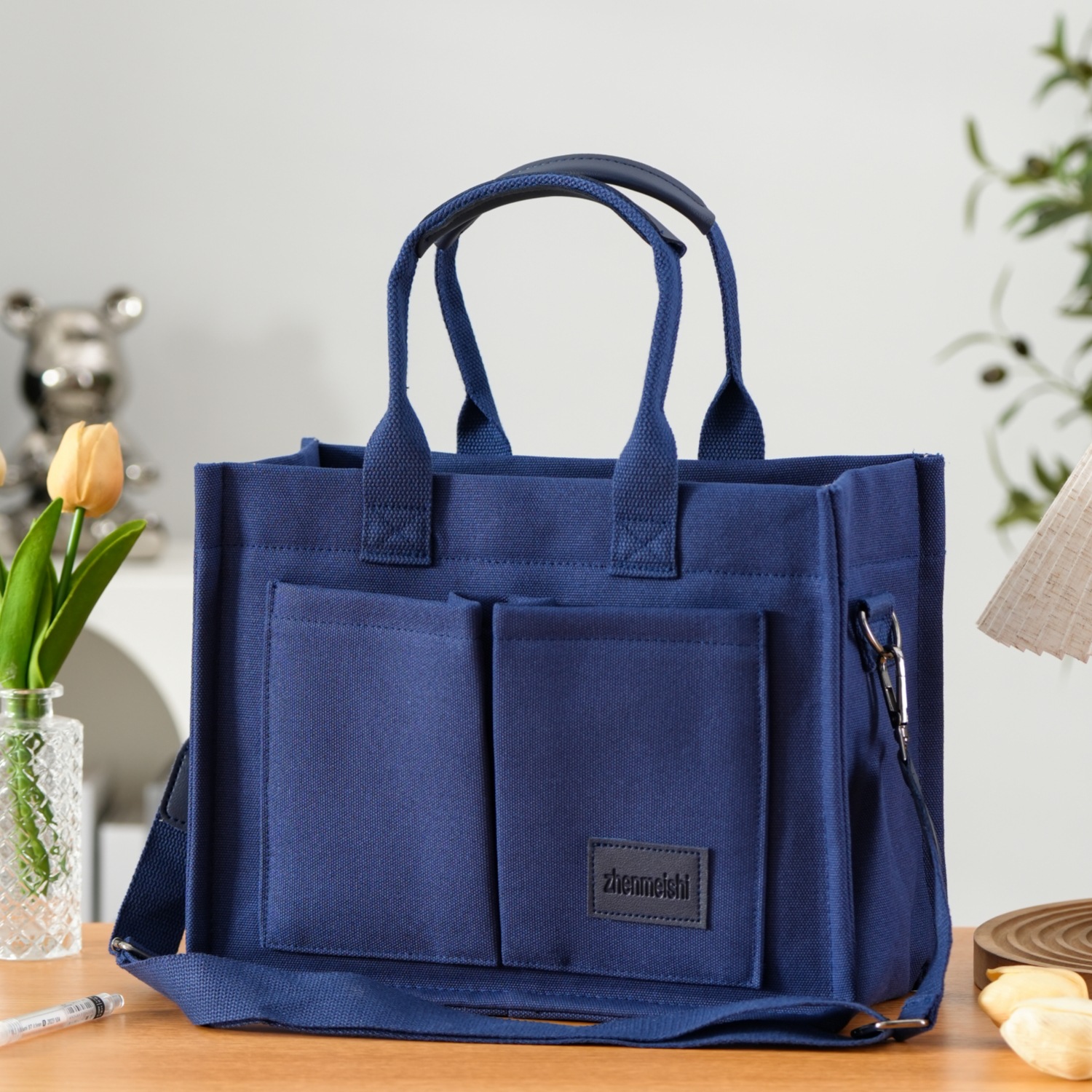 Bolsa de viaje al trabajo, bolso de hombro, bolso de archivo A4, maletín simple, bolso de lona casual, bolso de mano de gran capacidad
