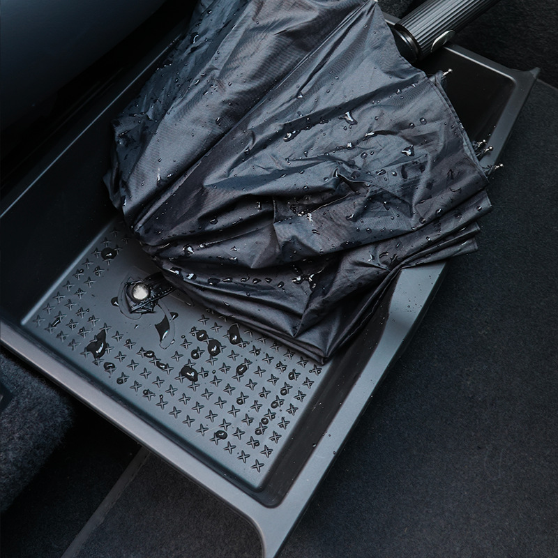 Suitable for Tesla Model Y seat storage box car drawer TPE storage box ya interior accessories