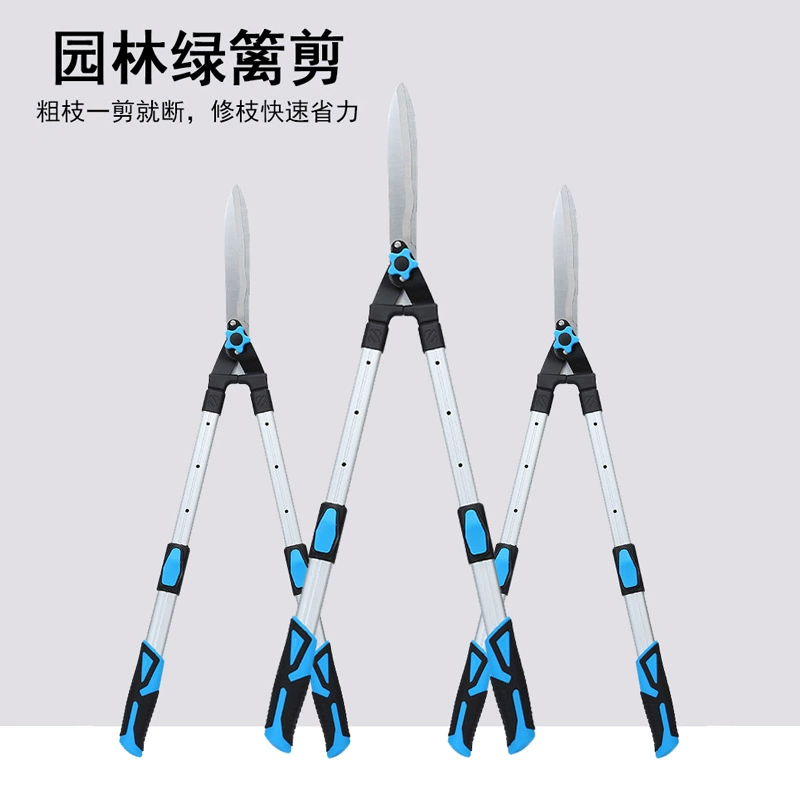 Удлиненные изогнутые секаторы для обрезки зеленых поясов, кусторезы, большие ножницы для сада, специализированные для зеленых растений.