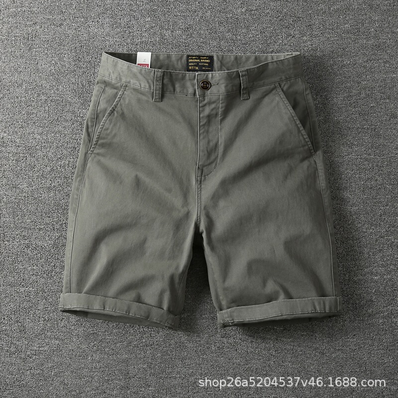 Summer new casual Joker pants micro-elastic slim solid color pants fashion brand stretch shorts men's explosions wholesale