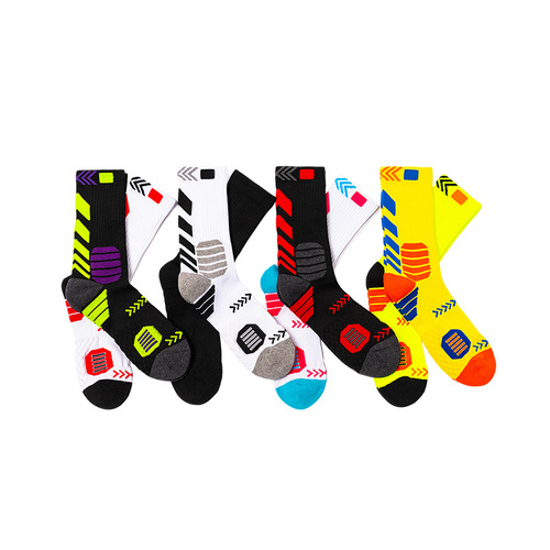 2024 New Mid-Calf Moisture-Wicking Sports Socks for Men - Amazon Elite Socks, Autumn/Winter Professional Basketball Socks