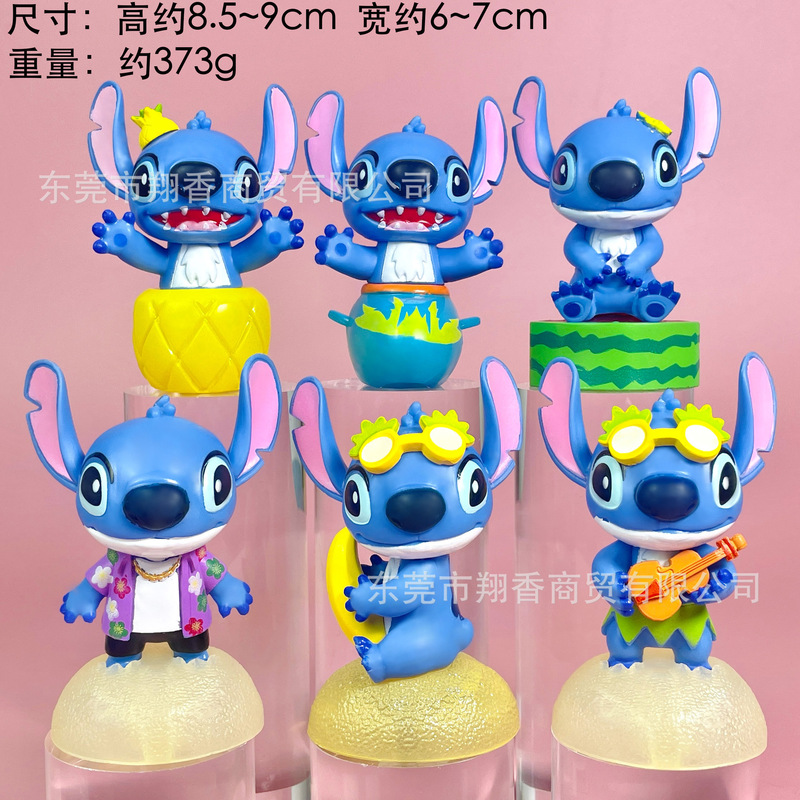 送料無料 ステッチ ブラインドボックス フィギュア アニメ ステッチ トレンディー 人形 ガシャポン ガチャマシン オーナメント|undefined