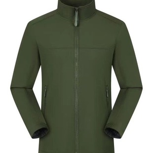 Outdoor stand collar overalls coat soft shell assault shirt cultural shirt embroidery hot stamping logo advertising shirt trench coat jacket
