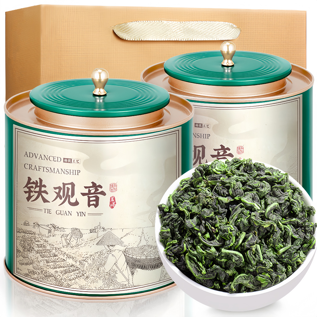 特级铁观音茶叶正宗安溪高山乌龙茶新茶兰花香清香型茶叶自己罐装