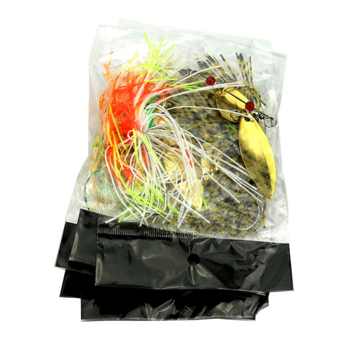 HENGJIA/Hengjia willow leaf type alloy bearded man lure 17g rotating fish type sequin anti-hanging bottom fake bait