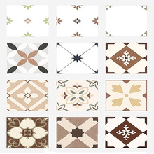 广东佛山法式复古厨房小花砖浴室防滑地砖阳台厕所卫生间瓷砖哑光