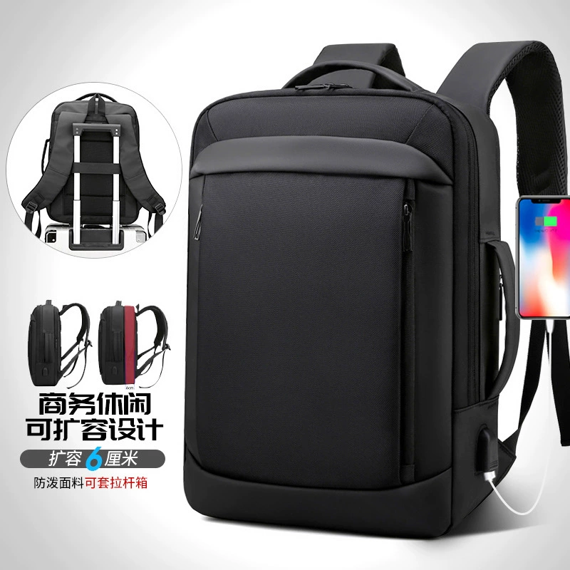 Backpack for leisure, elite capacious laptop, shoulder bag for elementary school students, business version, for students