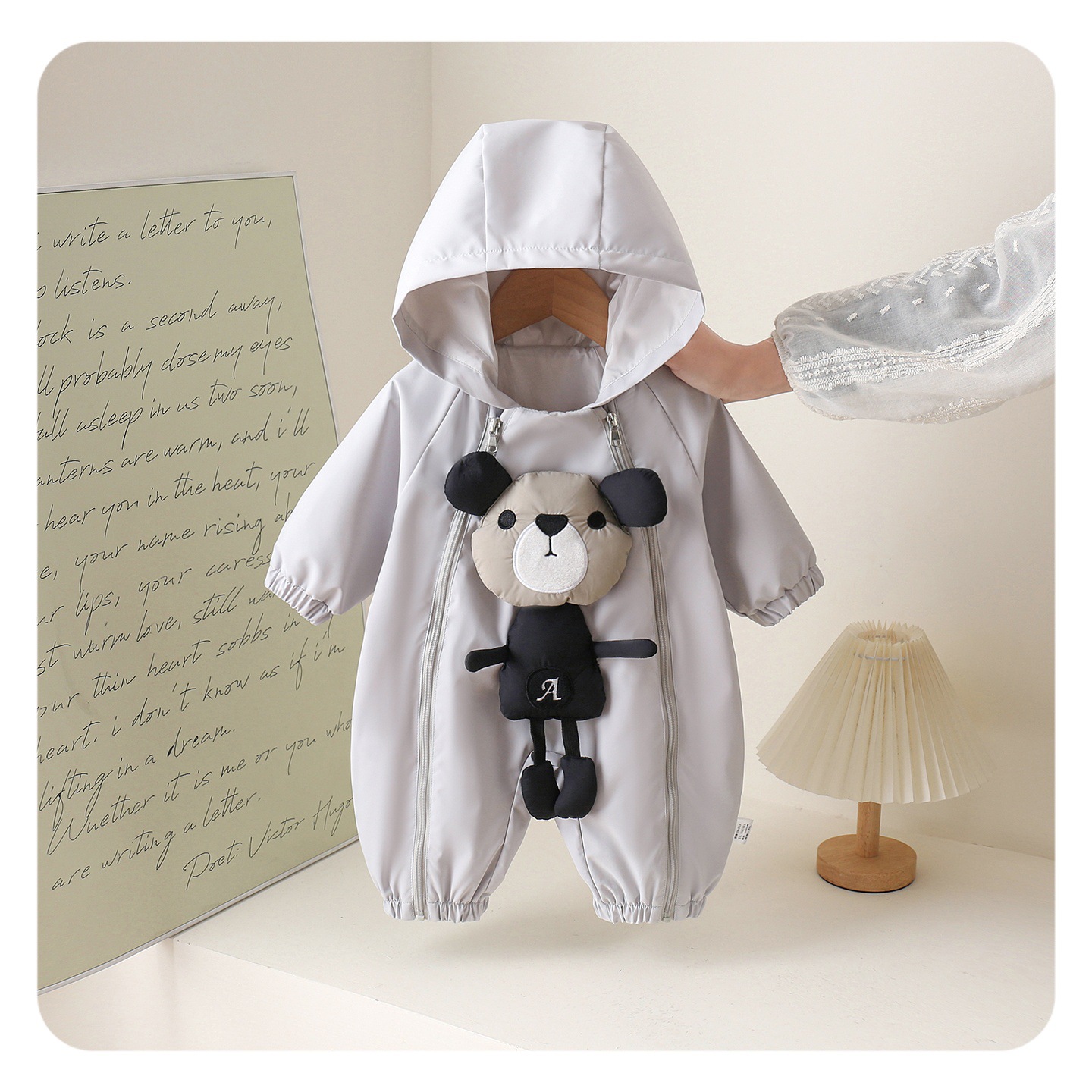 Macacão corta-vento bebé menino primavera roupa de rastejar_voghion.com