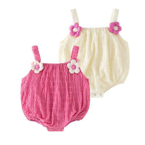 Baby Clothes Summer Newborn Baby Girl Onesie Princess 100 Days of Age Romper Summer Thin