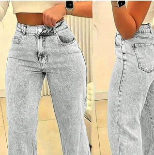 亚马逊/速卖通高品质跨境服装爆款阔腿牛仔裤女外贸欧美女装