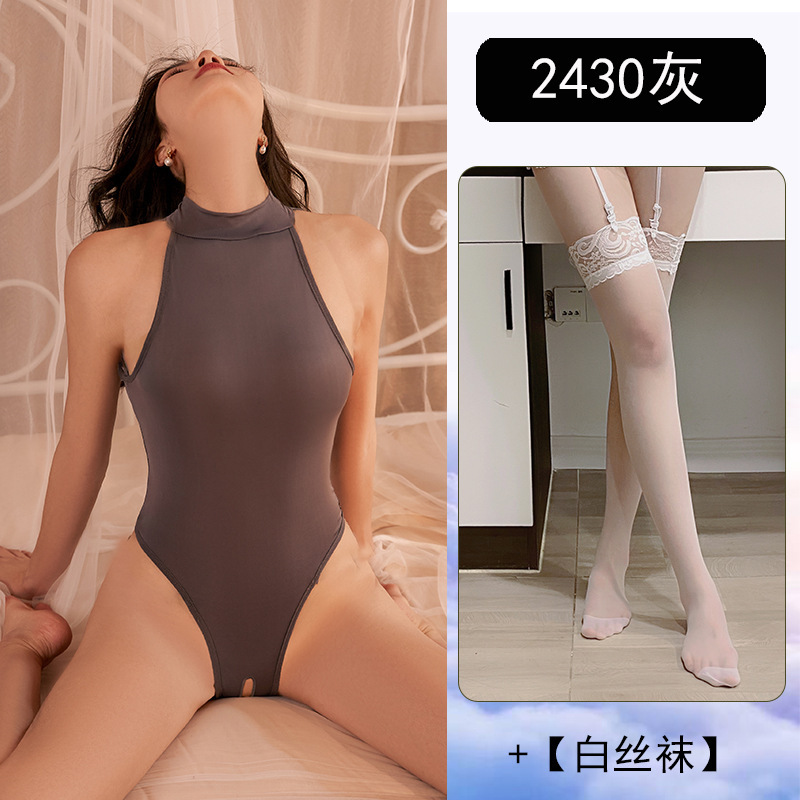 회색 + 흰색 스타킹