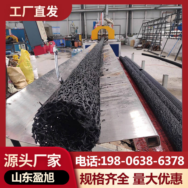排污过滤渗排水盲沟管 工程地下透水盲沟 中空透水纤维状塑料盲沟