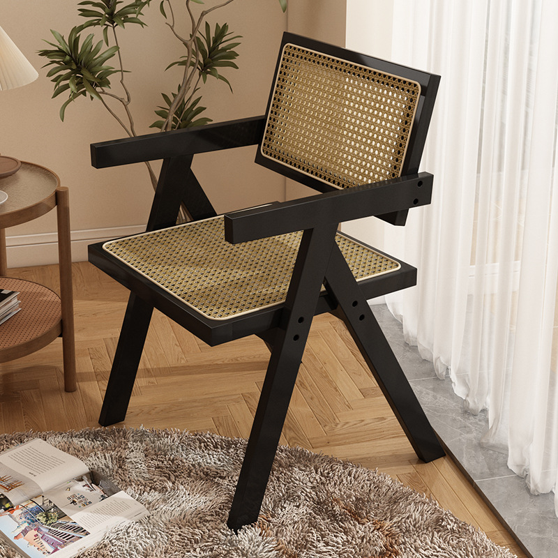 silla de ocio de alta gama silla de comedor casera de oficina reposabrazos silla de cafeteria silla transpirable balcón silla respaldada