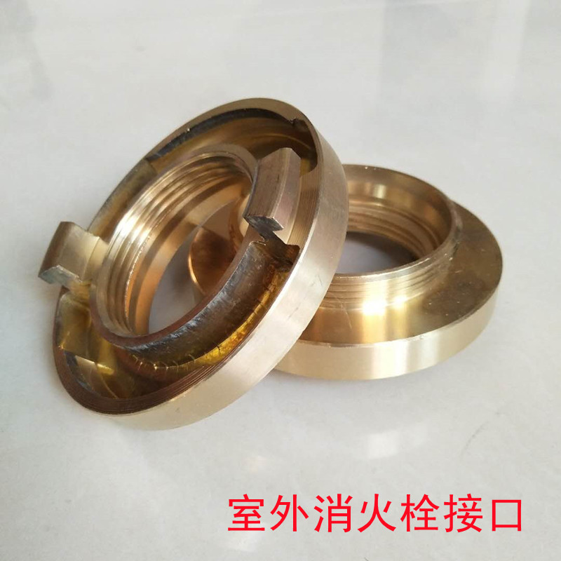 2026地上消防栓配件室外地上消火栓铜接口SS100/65接头管牙闷马年