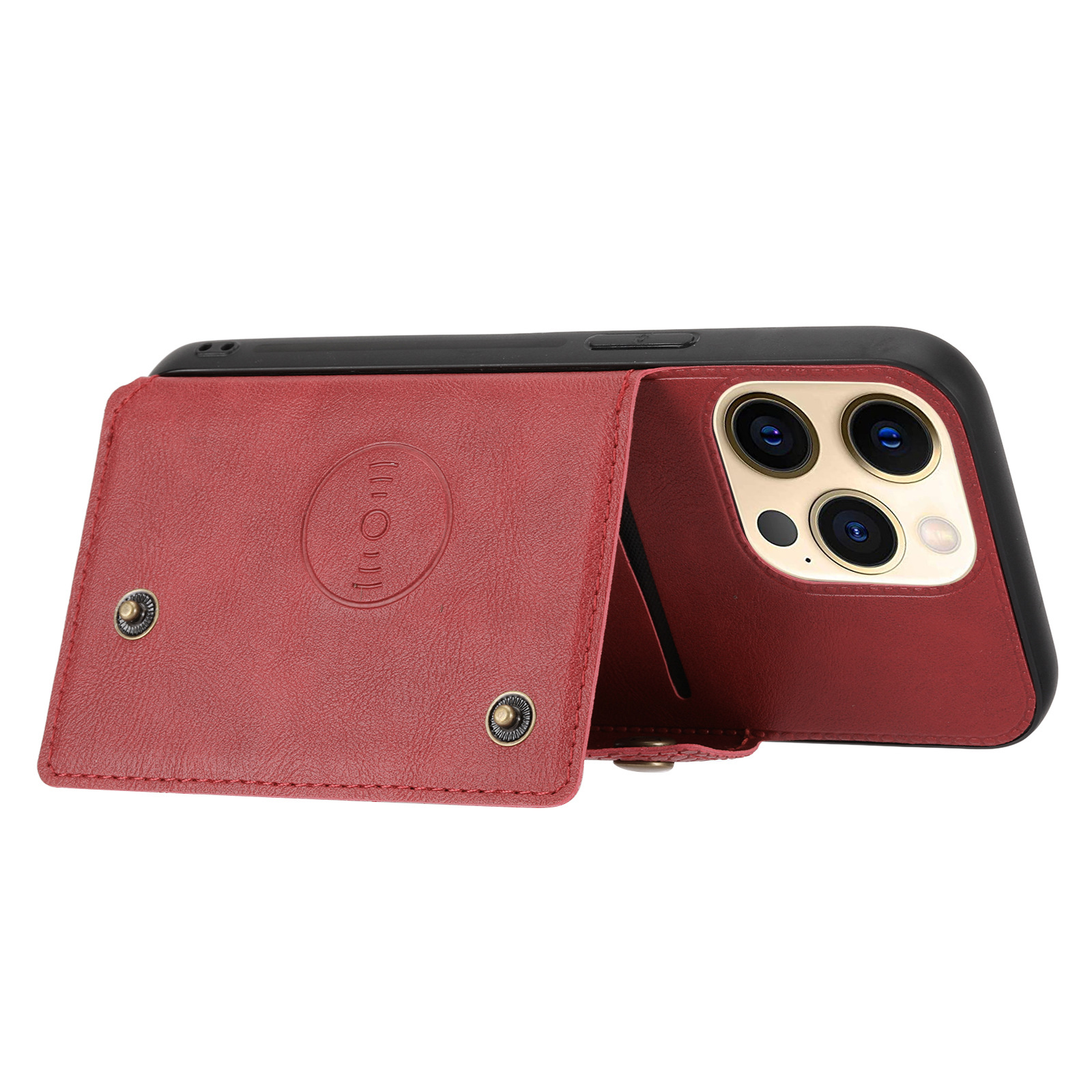 Magnetische Handyhülle Mit Kartenfach Für Iphone 15 Pro Und S23 Ultra_voghion.com