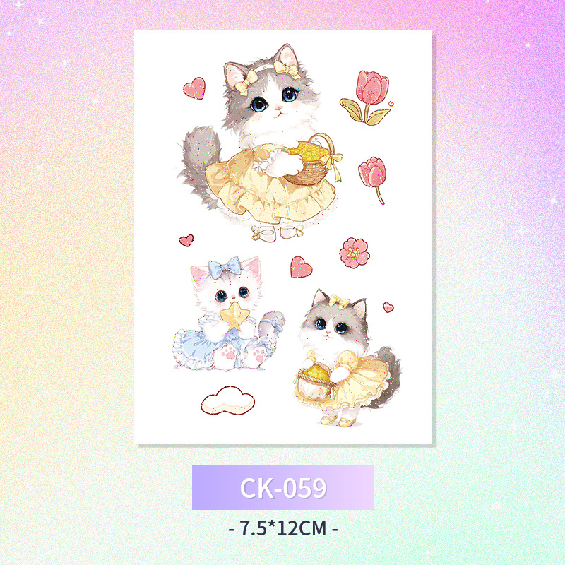 Glitter mariposa cara pegatinas tatuaje pegatinas hadas lavable impermeable de larga duración lindo unicornio ciervo Luna Estrella Planeta