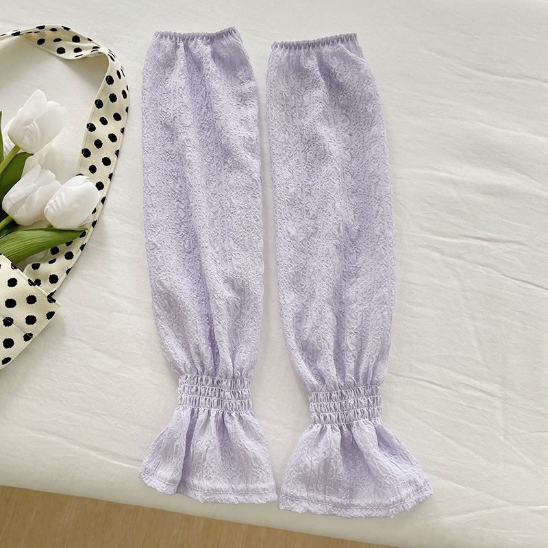 Ice Silk oversleeve verano de las Mujeres Nuevo todo partido campana manga brazo protección hielo manga suelta brazo protección transpirable guantes de protección solar