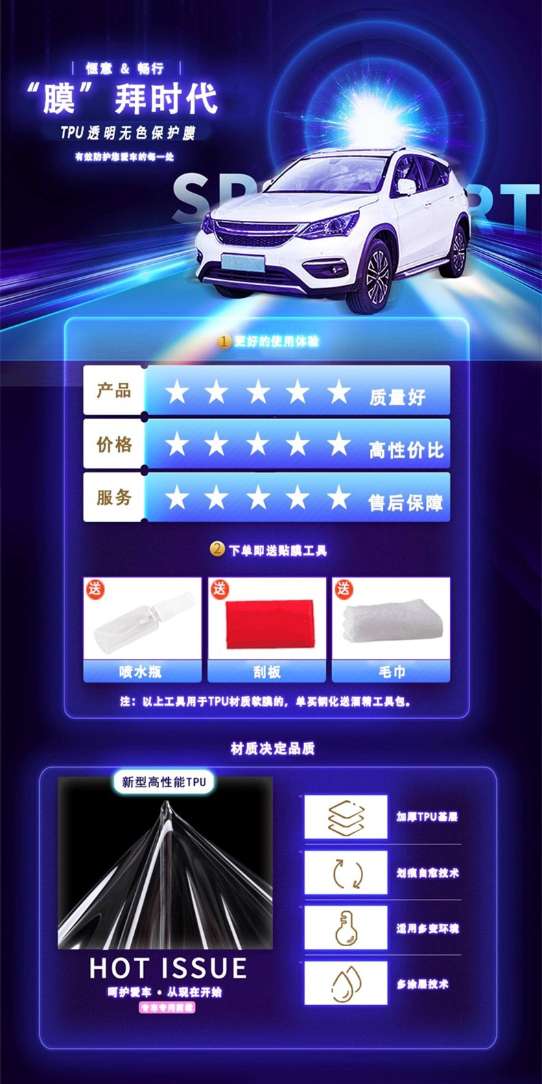 Suitable for 25 Models of Mitsubishi L200 Central Control Air Conditioning Protective Film, Door Panel Paint Surface Interior Anti-Collision Strip Film Modification