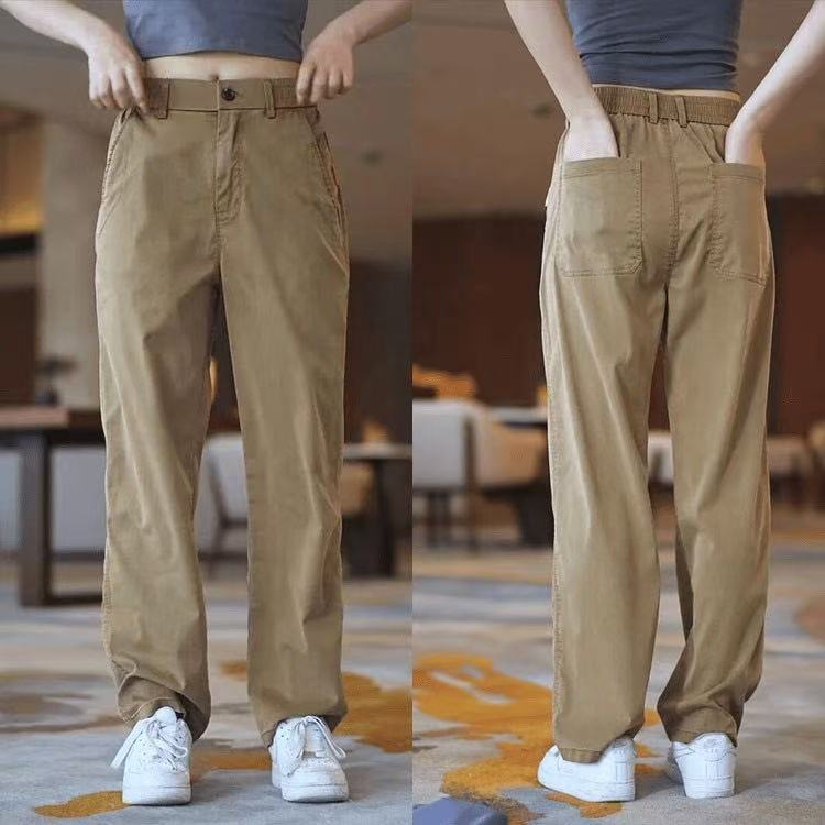 High-end Tencel Men's Casual Pants Loose Straight Summer Thin 2025 Dape Breathable New Pants Men's Summer