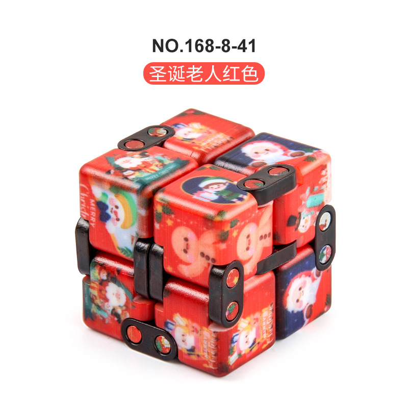 Descompresión de Halloween ilimitado Cubo de Rubik Navidad descompresión nuevo juguete exótico bolsillo Flip de segunda orden de Rubik's Cube transfronteriza