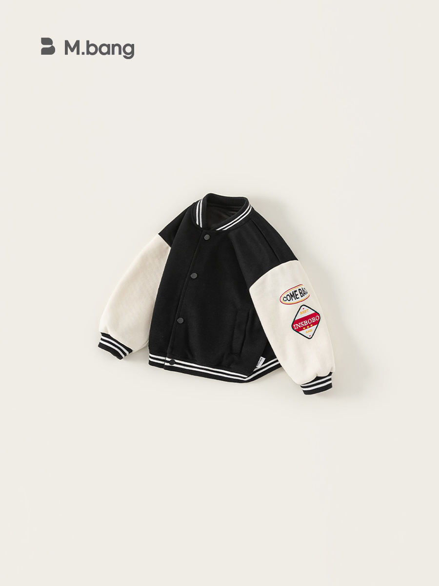 Youbao ropa para niños nueva ropa de otoño hermosa chaqueta de niño a juego de color de manga larga uniforme de béisbol para niñas chaqueta de cuello alto