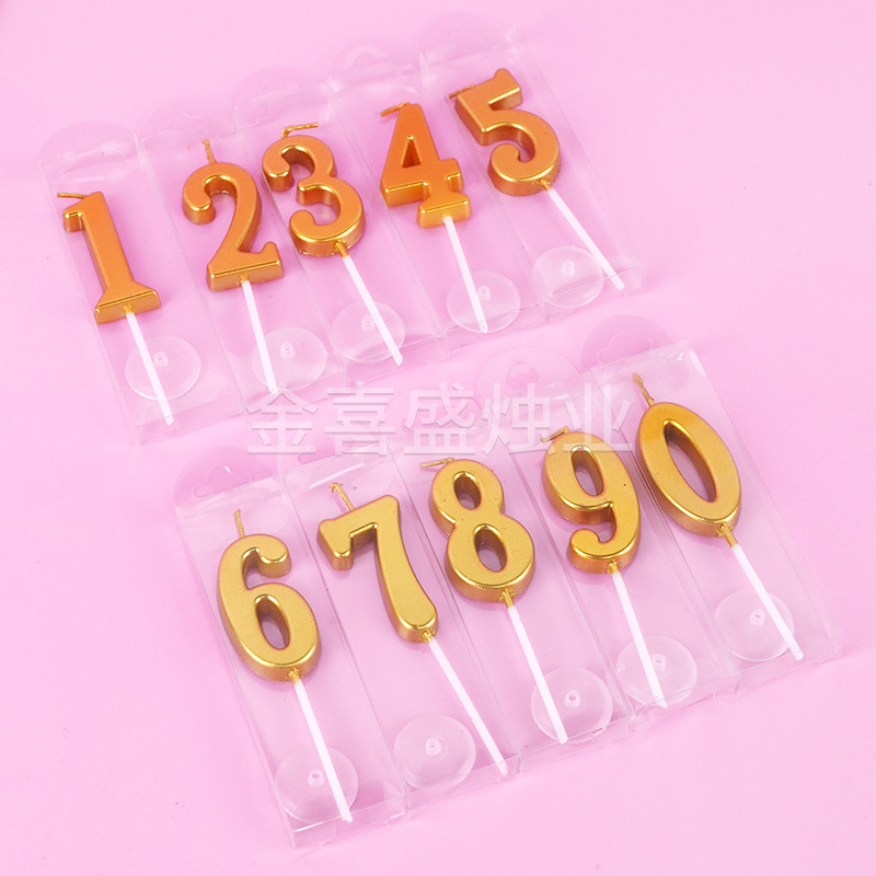 批发数字蜡烛pvc独立包装派对气氛布置生日蛋糕装饰数字蜡烛创意|undefined
