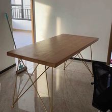 电脑桌北欧实木工作台简约办公桌桌子书桌实木电脑桌工作台直播桌