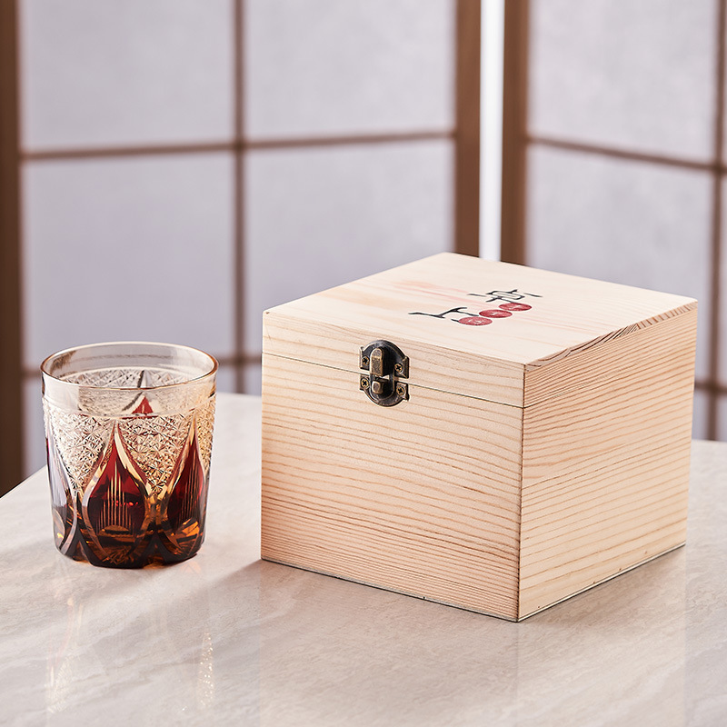 Japanese retro crystal shot glass for whiskey