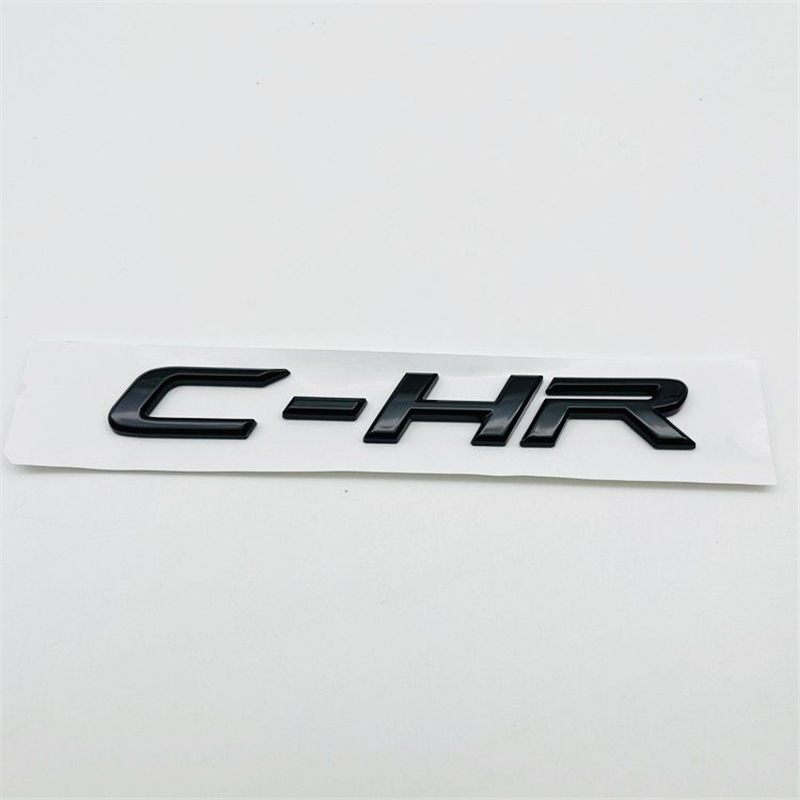Suitable for modification of the Toyota C-HR emblem to a black English letter emblem for the rear trunk