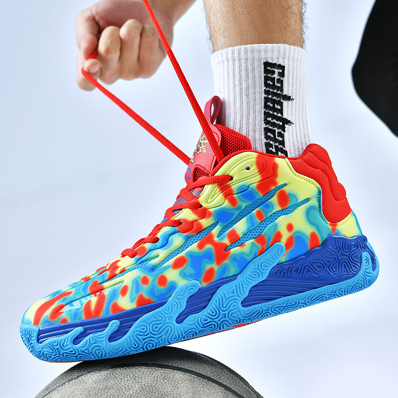 Competition Training Drop-Shipping Basketball Shoes for Men, Cross-Border One-Piece Fly-Knit Sports Shoes for Women, Sports Shoes with Excellent Prices