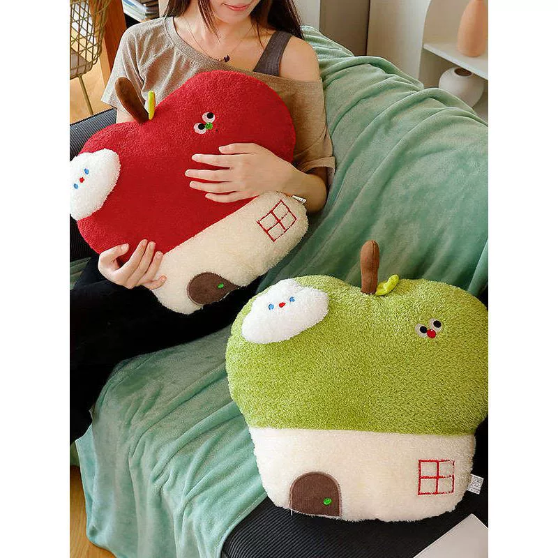Мягкая игрушка-подушка «Домик с яблоком» подарок на Рождество