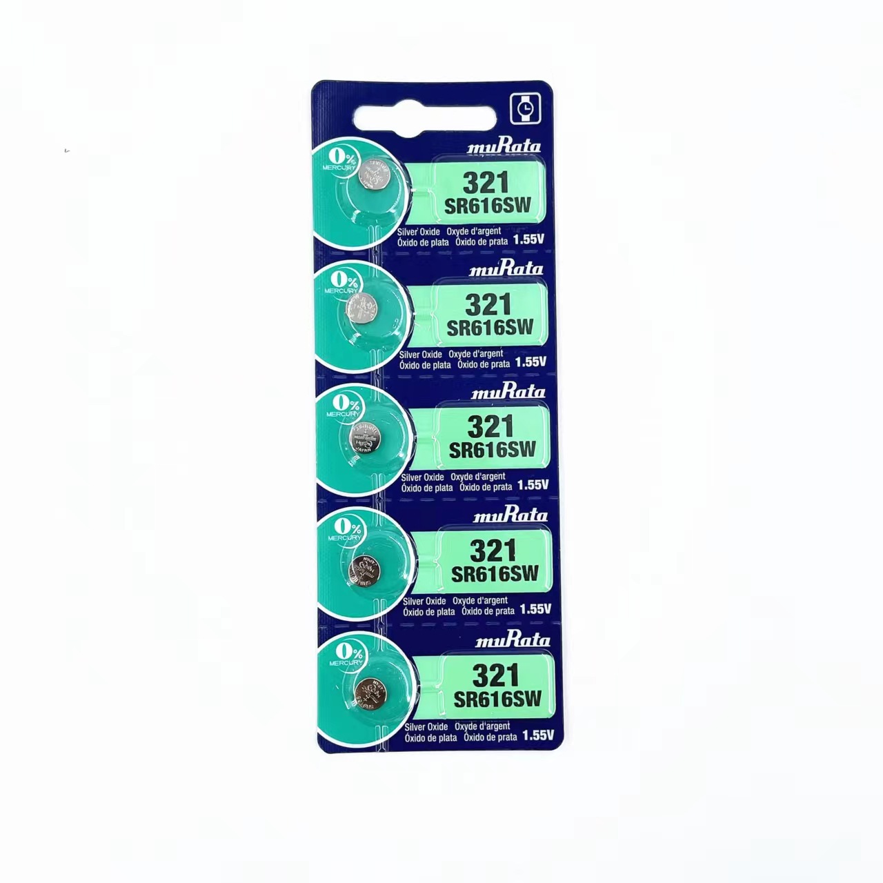 卡装村田muRataSR616SW/321石英手表氧化银进口纽扣电池1.55V电子