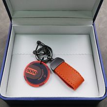 好彩陶瓷筹码ins风钥匙扣美式复古金属质感个性汽车钥匙扣挂件新