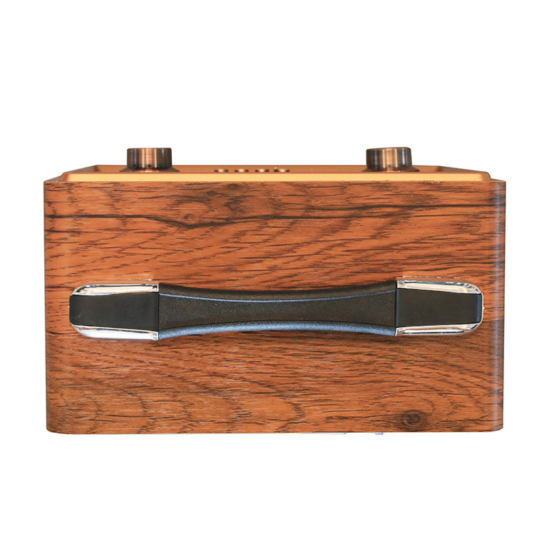 Exportación transfronteriza de radio multifuncional de madera retro altavoz bluetooth de tres bandas con tarjeta USB TF