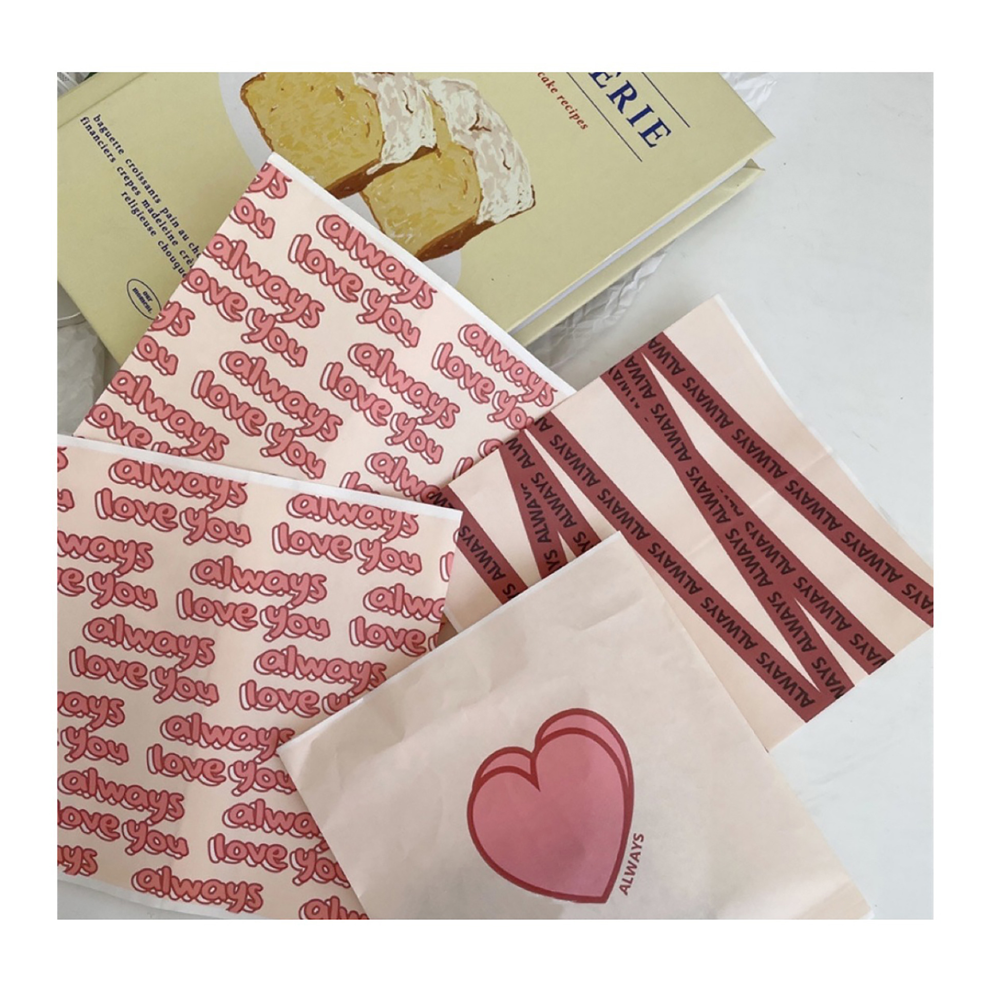 3g Weight Gift Wrapping Supplies Event & Party Supplies 1 Piece Quantity Party, Festival Occasion Letter, Heart Shape Pattern Simple Style Style Simple Style Letter Heart Shape Paper Party Festival Gift Wrapping Supplies Gift Wrapping Supplies 2