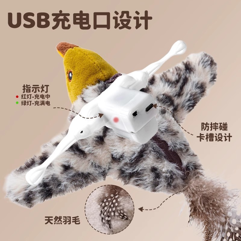 インテリジェントリモコン電動猫のおもちゃぬいぐるみサウンドグレー麻雀猫自己楽しみと退屈解消 USB 充電ペットのおもちゃ|undefined