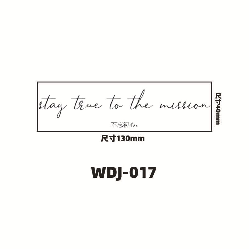 Jugo de hierbas pegatinas de tatuaje letras inglesas pegatinas de tatuaje de clavícula de la mano de espalda alta sensación impermeable a prueba de sudor semipermanente
