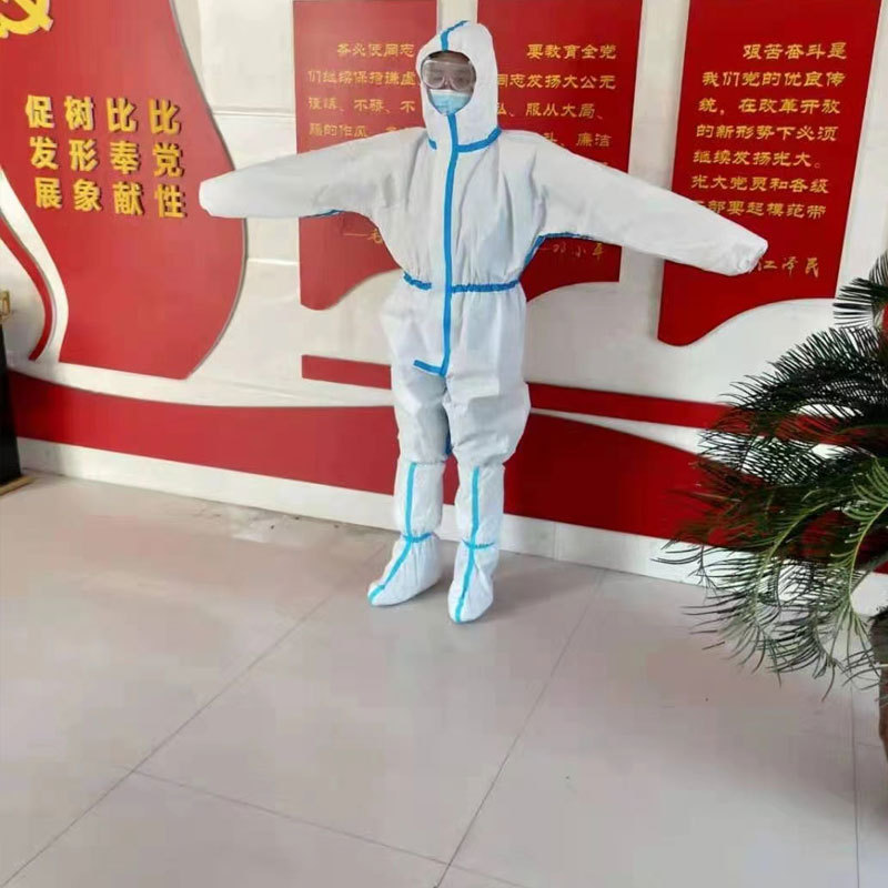 厂家批发一次性防疫高抗防护服全身隔离衣医用男女连体防护衣