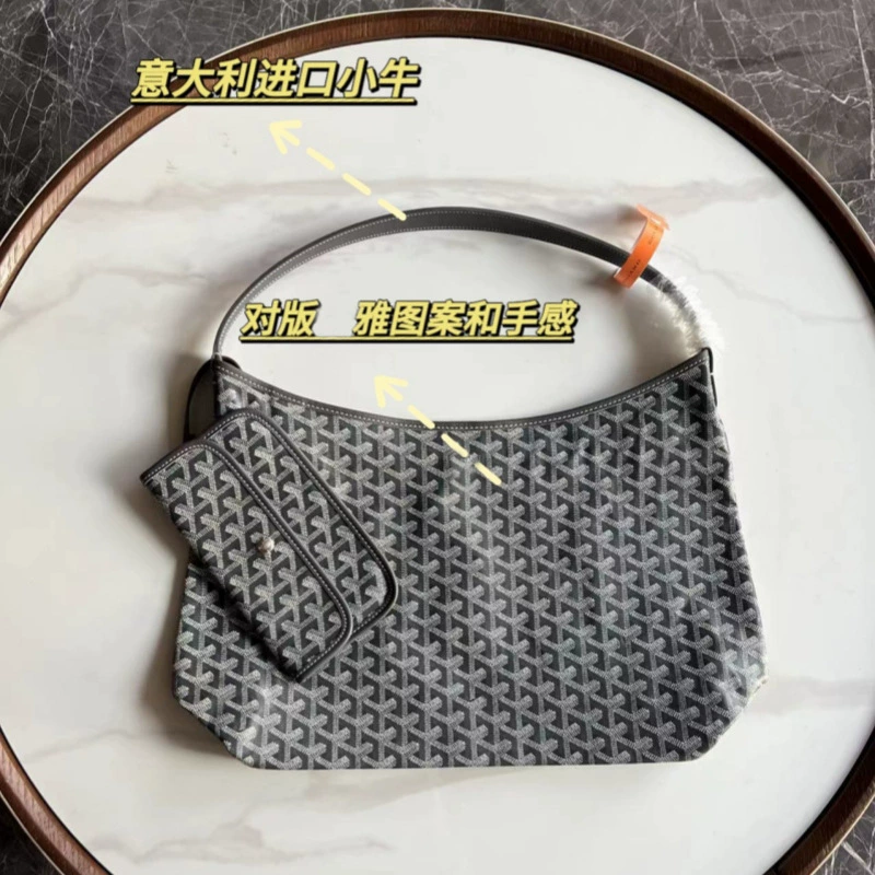Сумка Tote Goyard Dog Tooth Hobo Large Capacity Goya Shopping Mother Genuine Leather Tote One-Shoulder Armpit Bag Women