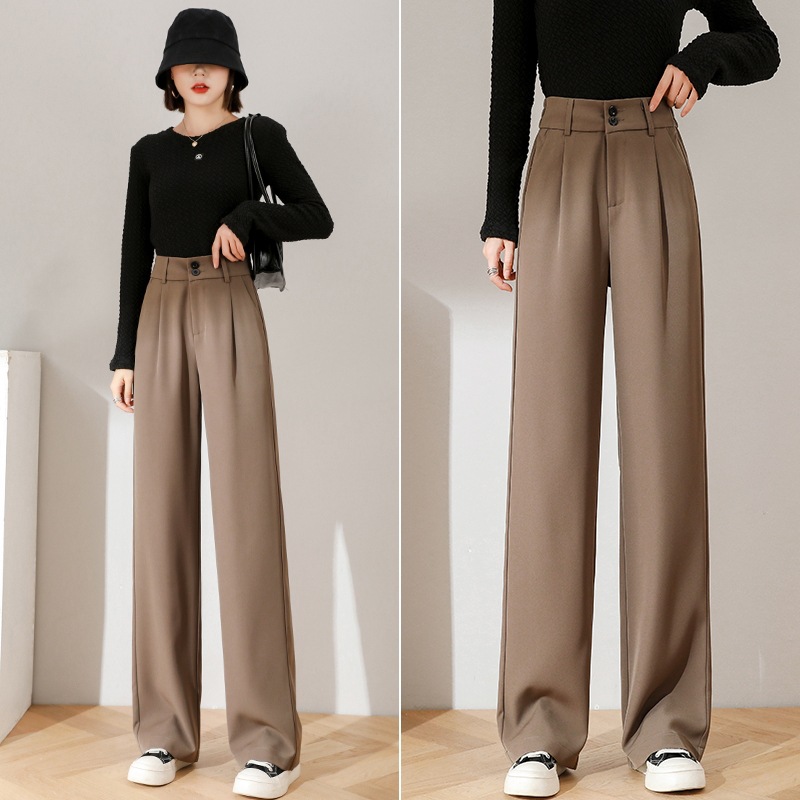 Khaki autumn summer trousers for leisure