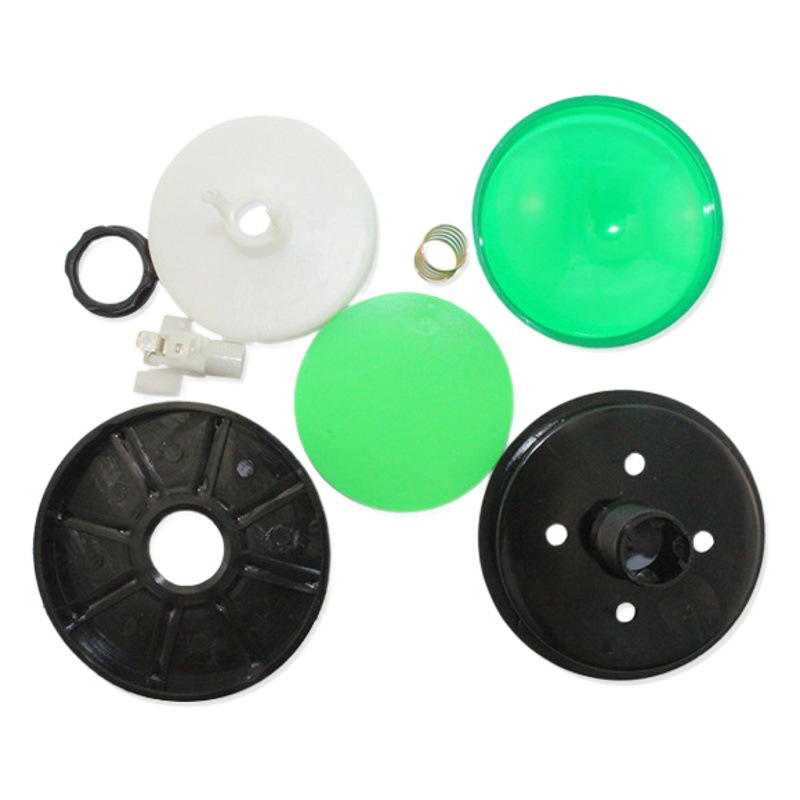 Botón redondo grande de 100mm con botón de máquina de juego de interruptor de luz Botón de reinicio automático de botón de contestador convexo de 10cm