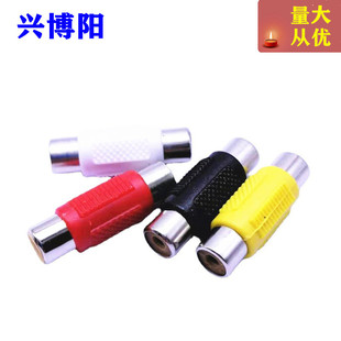 RCA Lotus straight head audio and video Lotus female to female plug RCA audio head extension Lotus pair connector