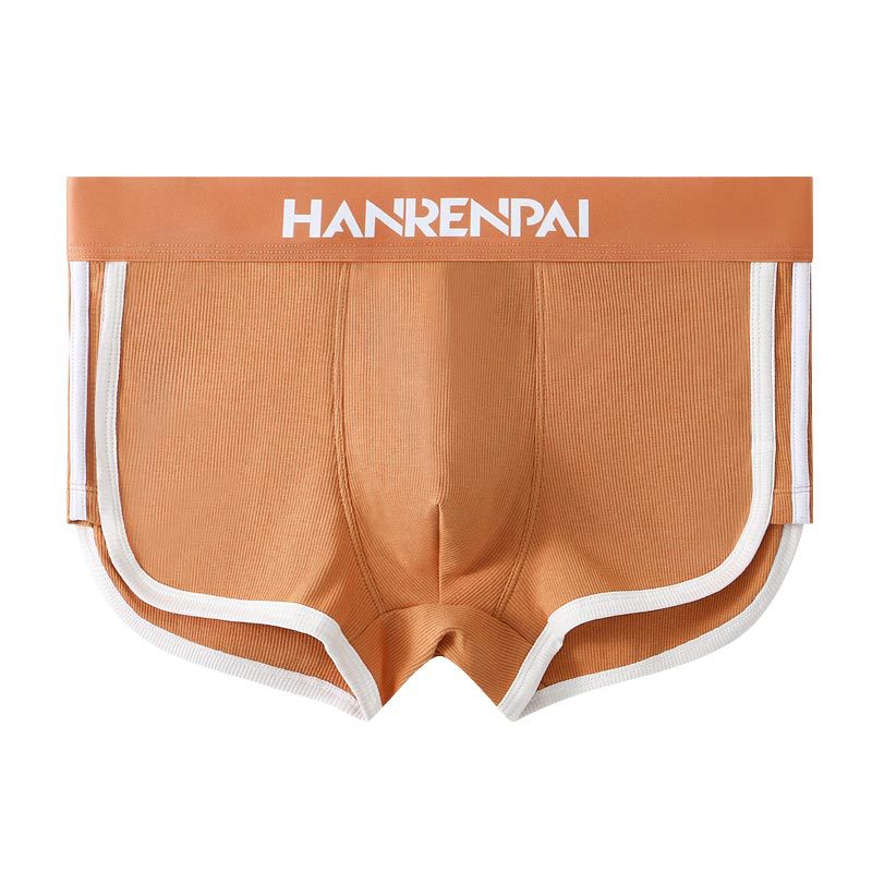 Ropa interior de hombre pantalones cortos de bóxer de algodón para estudiantes adolescentes pantalones deportivos de cuatro esquinas de gran tamaño ropa interior de hombre de cintura media