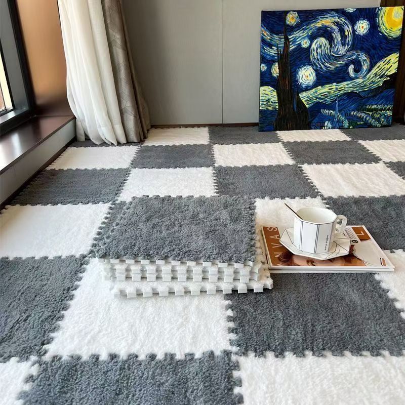 Alfombras de peluche dormitorio sala de estar gruesa almohadilla de arroz terraza mantas de cama balcón ventana flotante cojín cojín doméstico