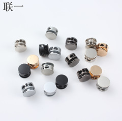 Wholesale rope buckle metal cylindrical spring buckle down jacket hanging bell rope accessories accessories elastic adjustment buckle