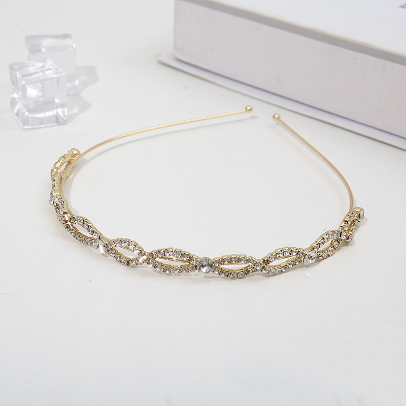 Nuevo estilo coreano rhinestone en relieve diadema tienda diadema diamante incrustado accesorios para el cabello Fuente de la fábrica al por mayor