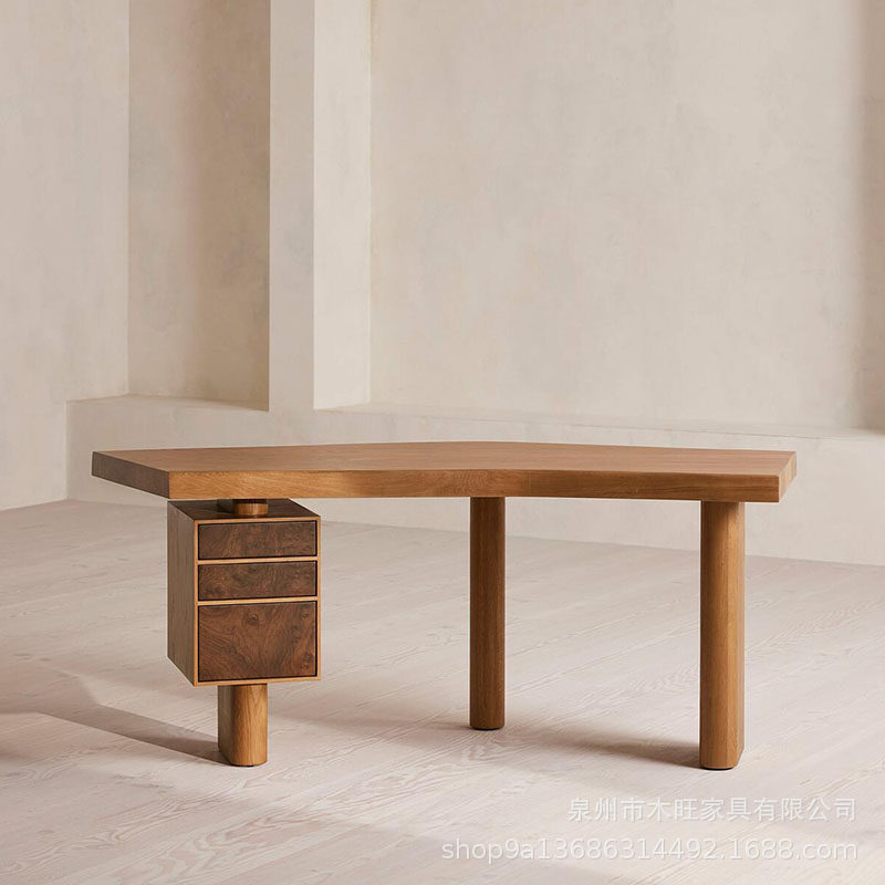 Nordic Designer High-End Solid Wood Office Desk Studio Executive Desk Creative Desk with Drawer Workbench Nordic Designer High-End Solid Wood Office Desk Studio Executive Desk Creative Desk with Drawer Workbench