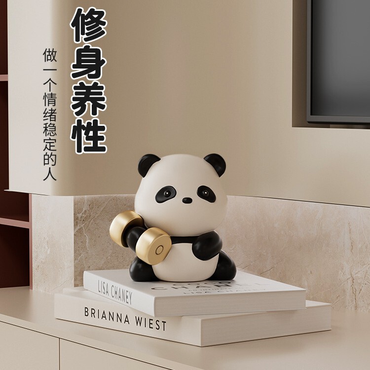成都熊猫节节高升桌面摆件文创周边纪念品伴手礼送老外中国风礼物|undefined